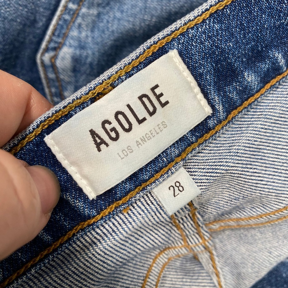 AGOLDE Nico High Rise Straight Leg Jeans Medium Wash Size 28 - Picture 6 of 10